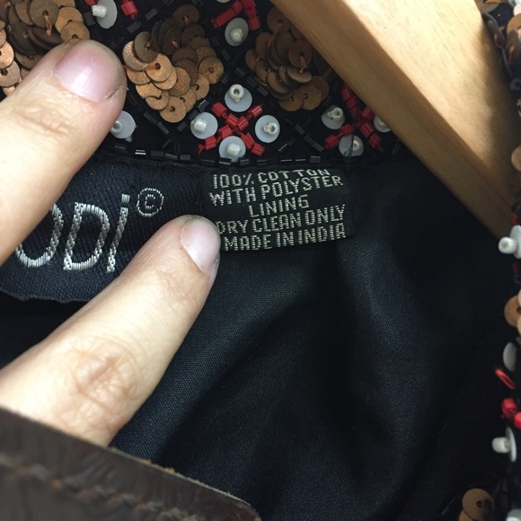 Vintage sequin cowgirl cowboy boot tapestry jacket - Picture 6 of 6